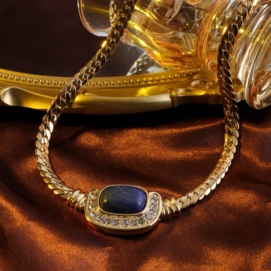Natural Lapis lazuli necklace