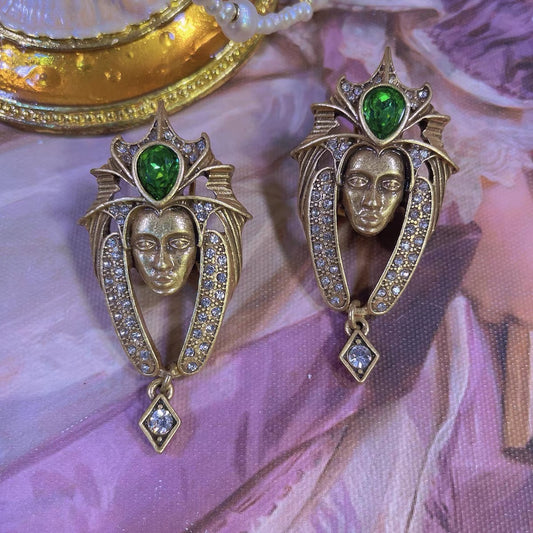 Vintage Egypt pharaoh earrings